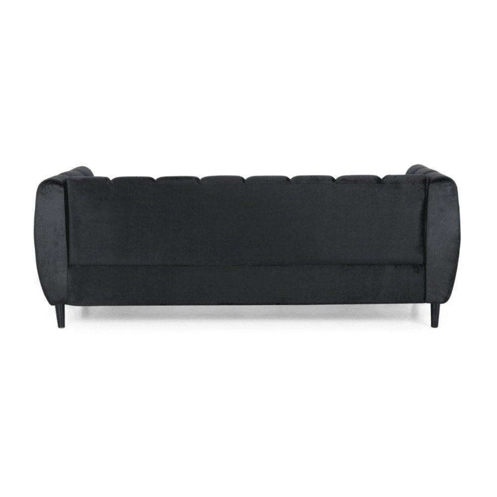 Bobran Modern Sofa Set in Suede - Luxe Maple