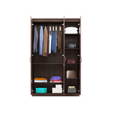 Silly Medusa Engineered Wood Wardrobe Wenge Finish - Luxe Maple