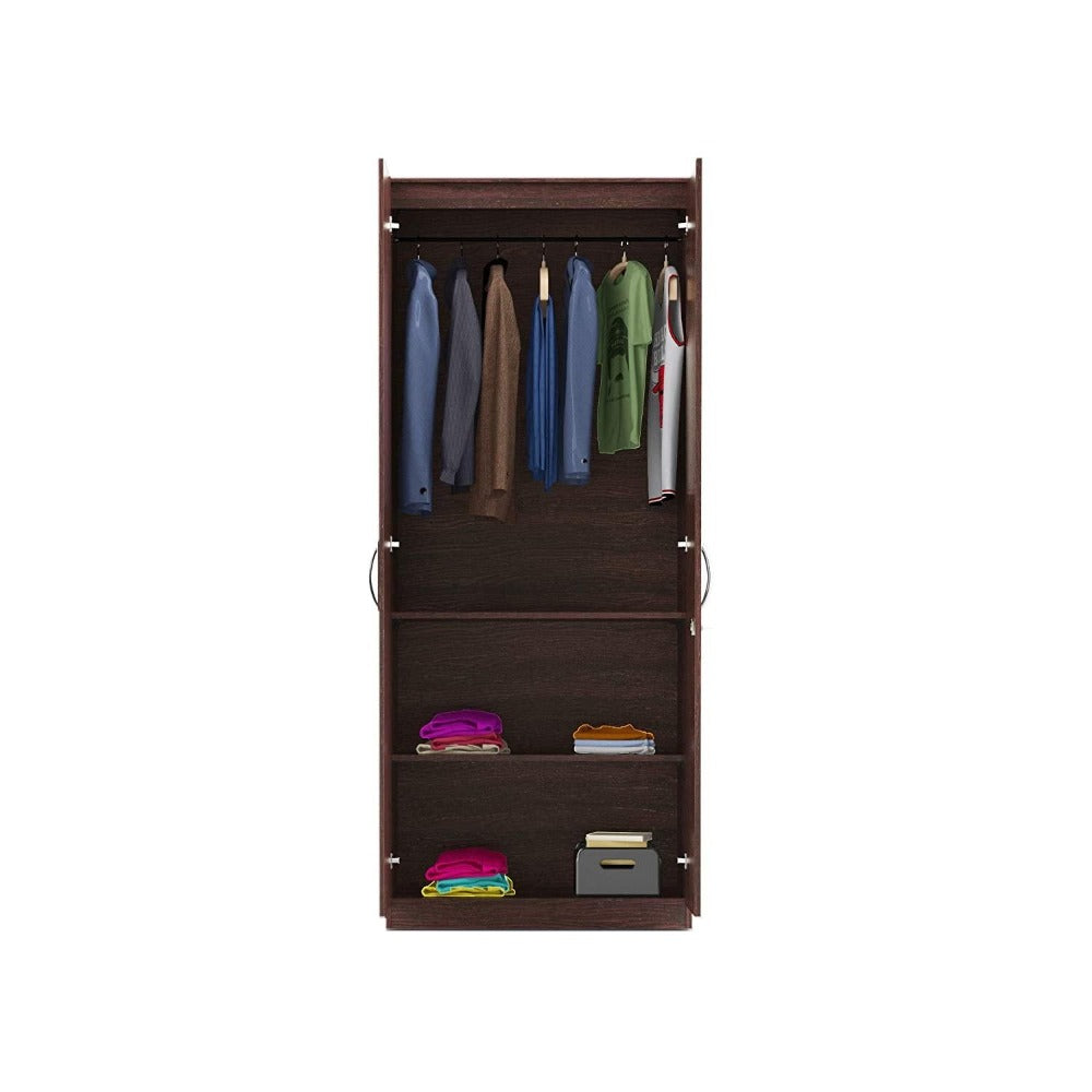 Dulex Medusa Engineered Wood Wardrobe Wenge Finish - Luxe Maple