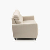 Zolo Suede Sofa Set in Grey Color - Luxe Maple