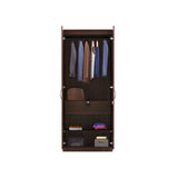 Rolex Engineered Wood Wardrobe 2 Doors - Luxe Maple