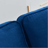 Block Down Straight Line Sofa Set - Luxe Maple