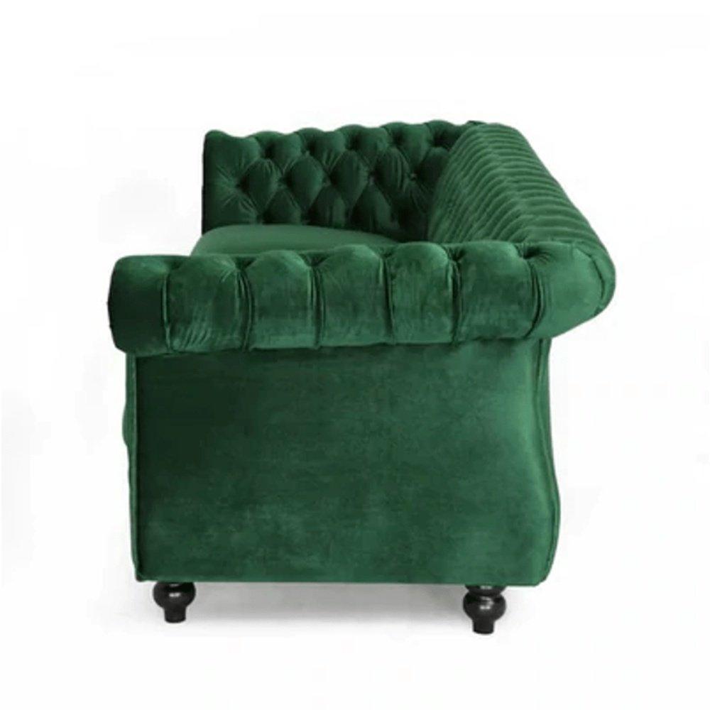 Romeo Chesterfield Sofa Set - Luxe Maple