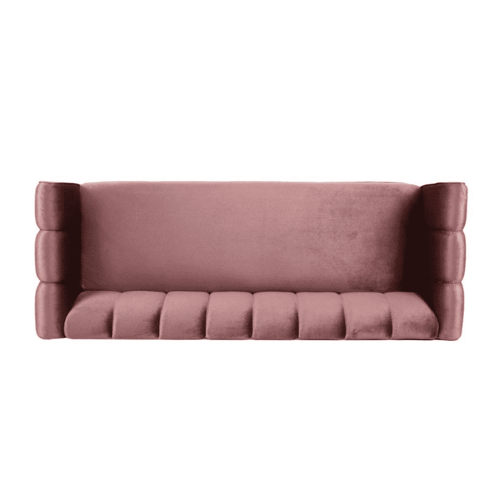 Bobran Modern Sofa Set in Suede - Luxe Maple