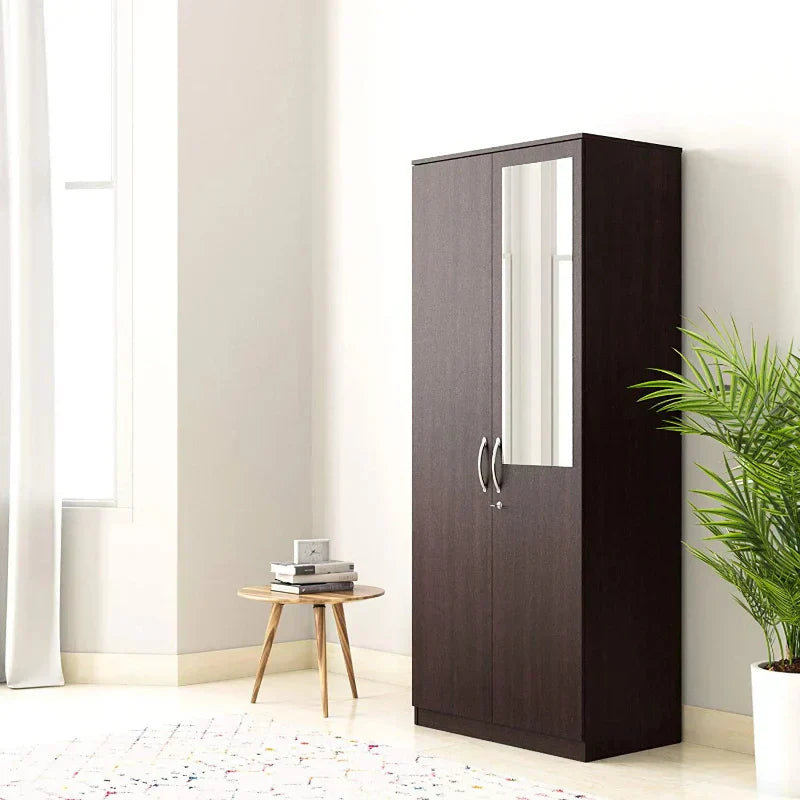 Rolex Engineered Wood Wardrobe 2 Doors - Luxe Maple