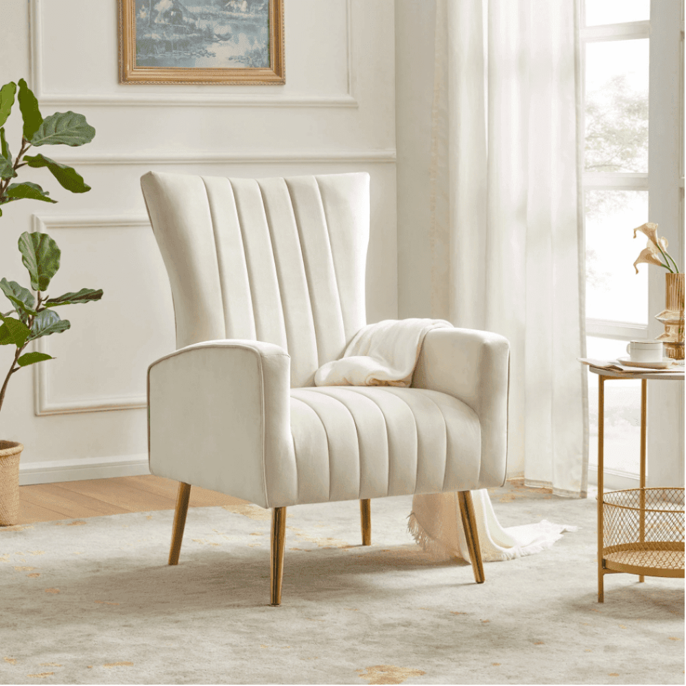 Bells Wing Back Chair - Luxe Maple