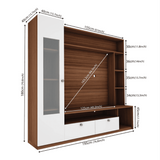 Casa Bonita TV Unit - Walnut - Upto 55 inches TV - Luxe Maple
