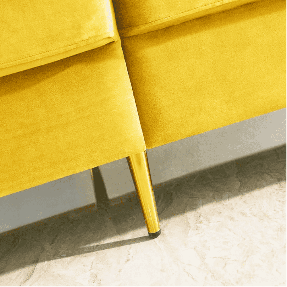 Block Down Straight Line Sofa Set - Luxe Maple