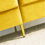 Block Down Straight Line Sofa Set - Luxe Maple