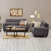 Zolo Suede Sofa Set in Grey Color - Luxe Maple