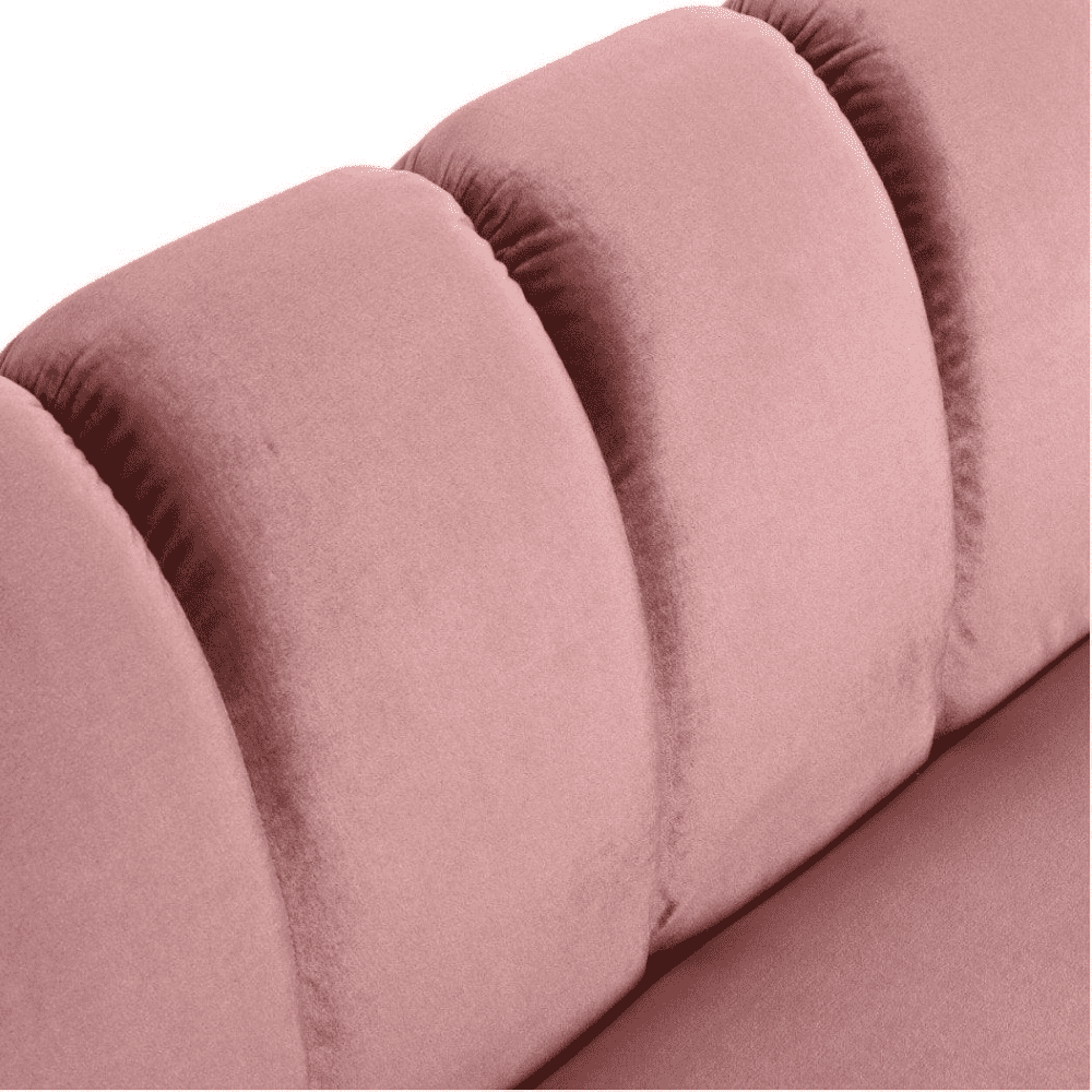 Bobran Modern Sofa Set in Suede - Luxe Maple
