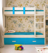 Adona Bunk Bed In White - Luxe Maple