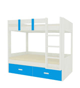 Adona Bunk Bed In White - Luxe Maple