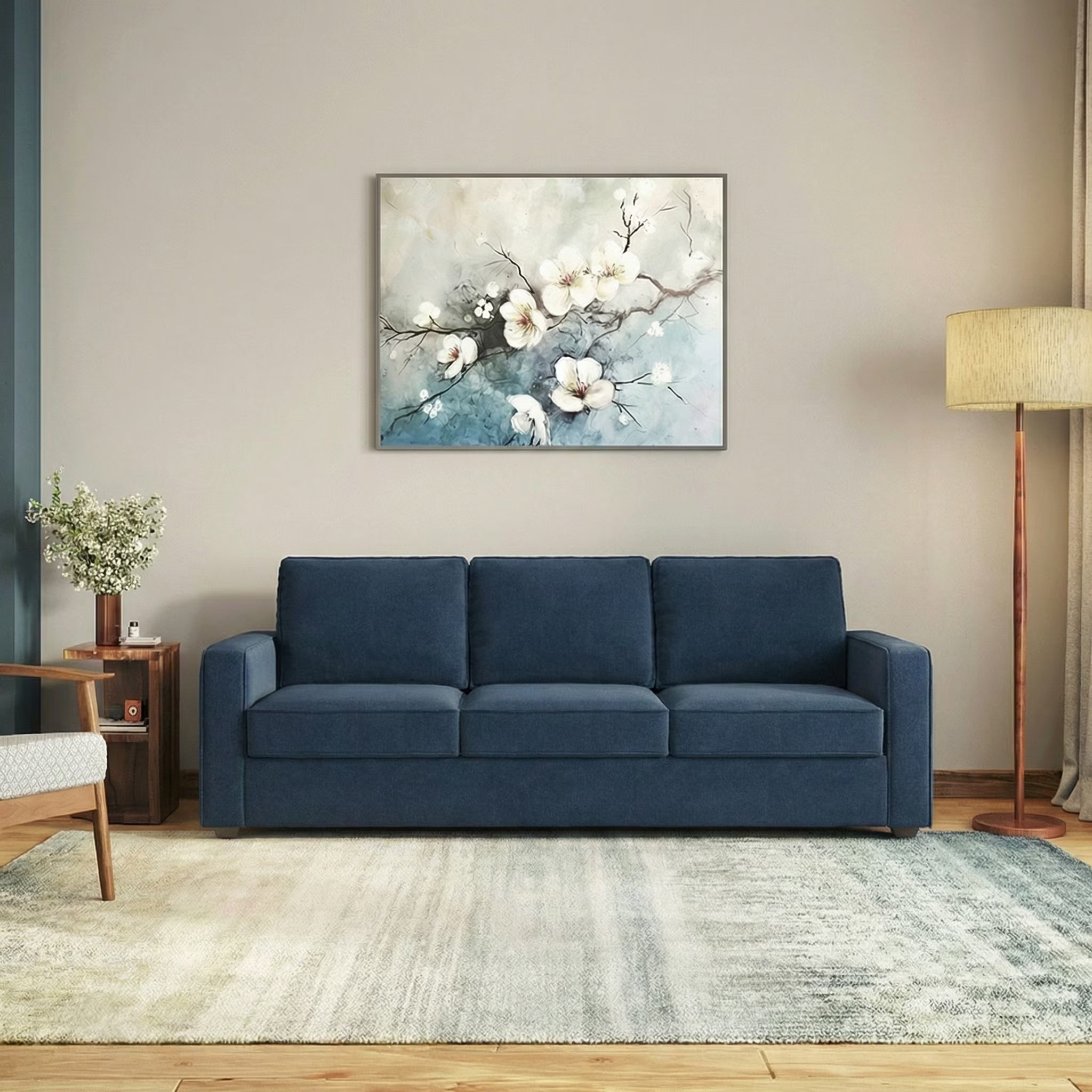 Apollo Suede Sofa Set - Luxe Maple - Luxe Maple