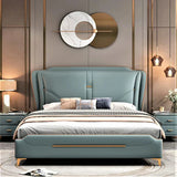 Apollo Luxury Upholstered Bed in Leatherette | Premium Bed - Luxe Maple