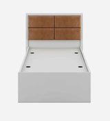 Astro Single Wooden Bed In White - Luxe Maple