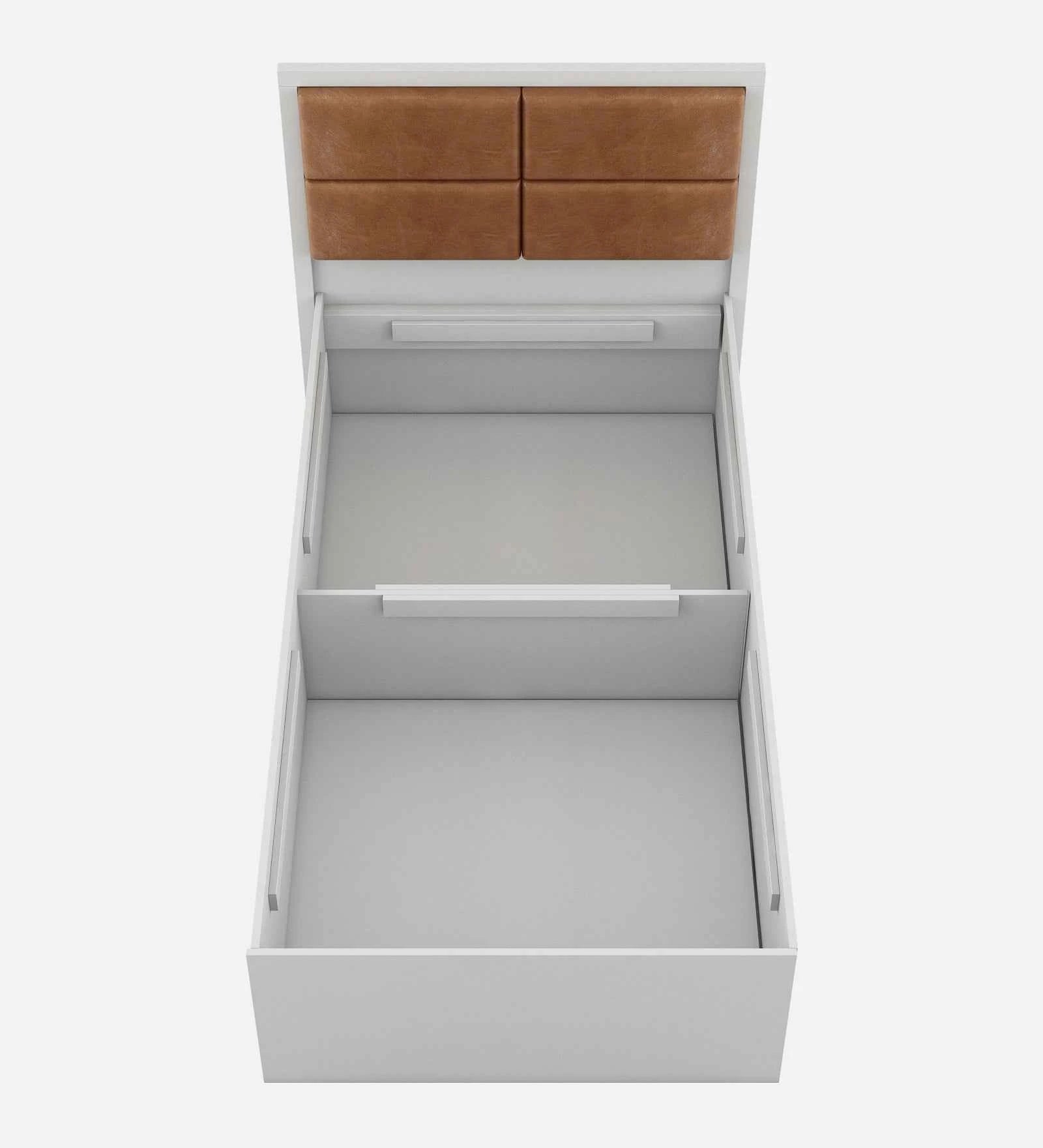 Astro Single Wooden Bed In White - Luxe Maple