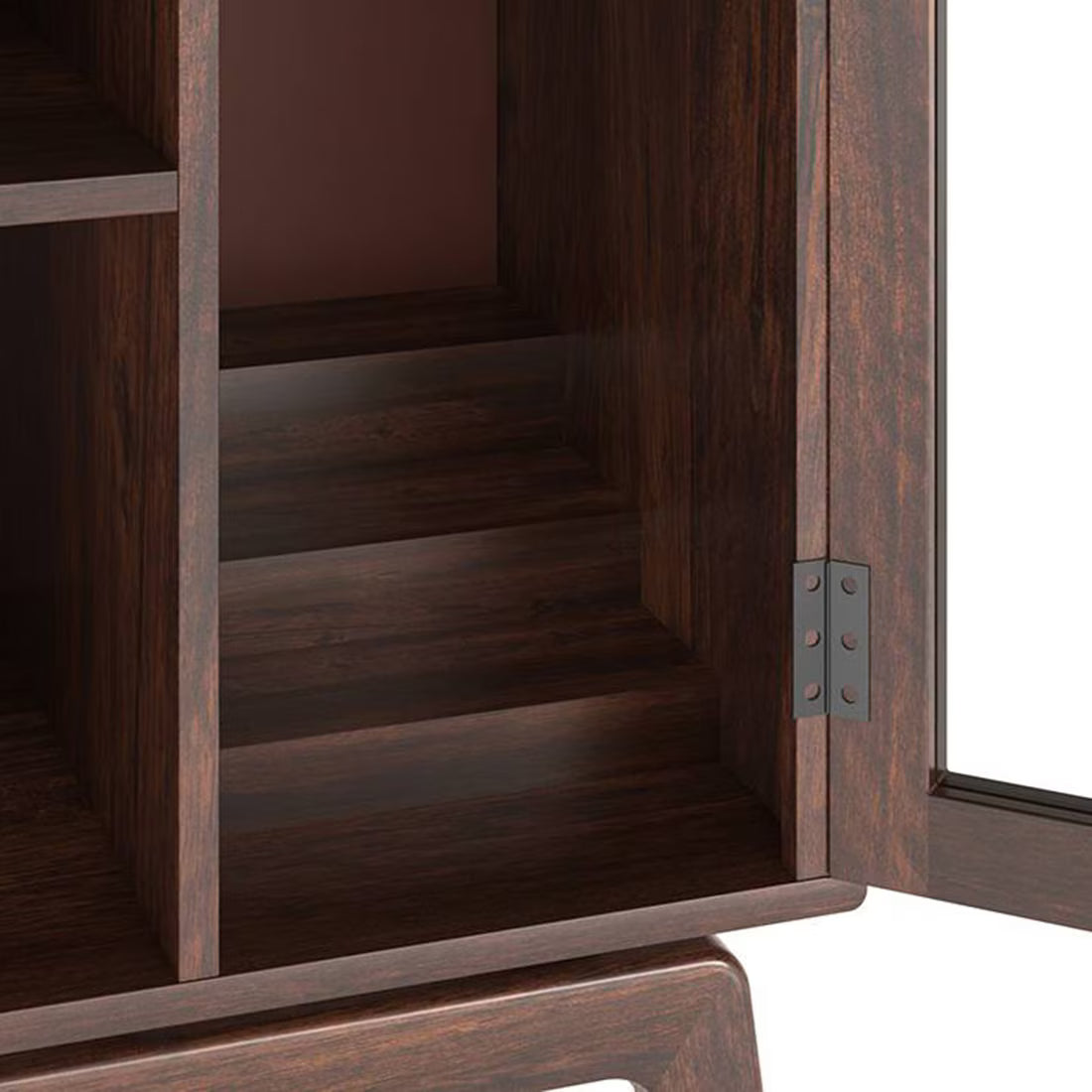 Bois Solid Wood Bar Cabinet In Walnut - Luxe Maple
