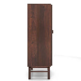 Bois Solid Wood Bar Cabinet In Walnut - Luxe Maple