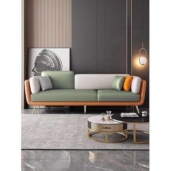 Bubbly Premium Sofa Set in Leatherette | Luxury Modern Living Room Sofa - Luxe Maple