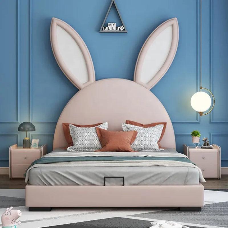 Bunny Luxury Upholstered Kids Bed in Suede | Premium Kids Bed - Luxe Maple