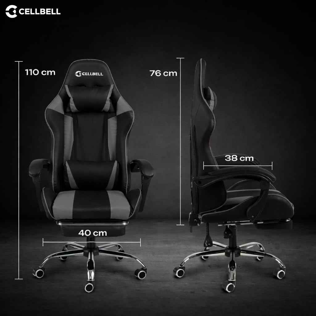 Cellbe Ergonomic Gaming Chair in Leatherette โ Luxe Maple