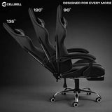 Cellbe Ergonomic Gaming Chair in Leatherette โ Luxe Maple