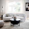 Curvo Premium Upholstered Curved Sofa - Luxe Maple