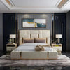 Dolcy Pro Luxury Upholstered Bed in Leatherette | Designer Bed - Luxe Maple