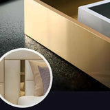 Donald Upholstered Bed In Leatherette - Luxe Maple