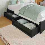 Additional Storage - Side Drawers Storage (Manual Storage Bed) - Luxe Maple