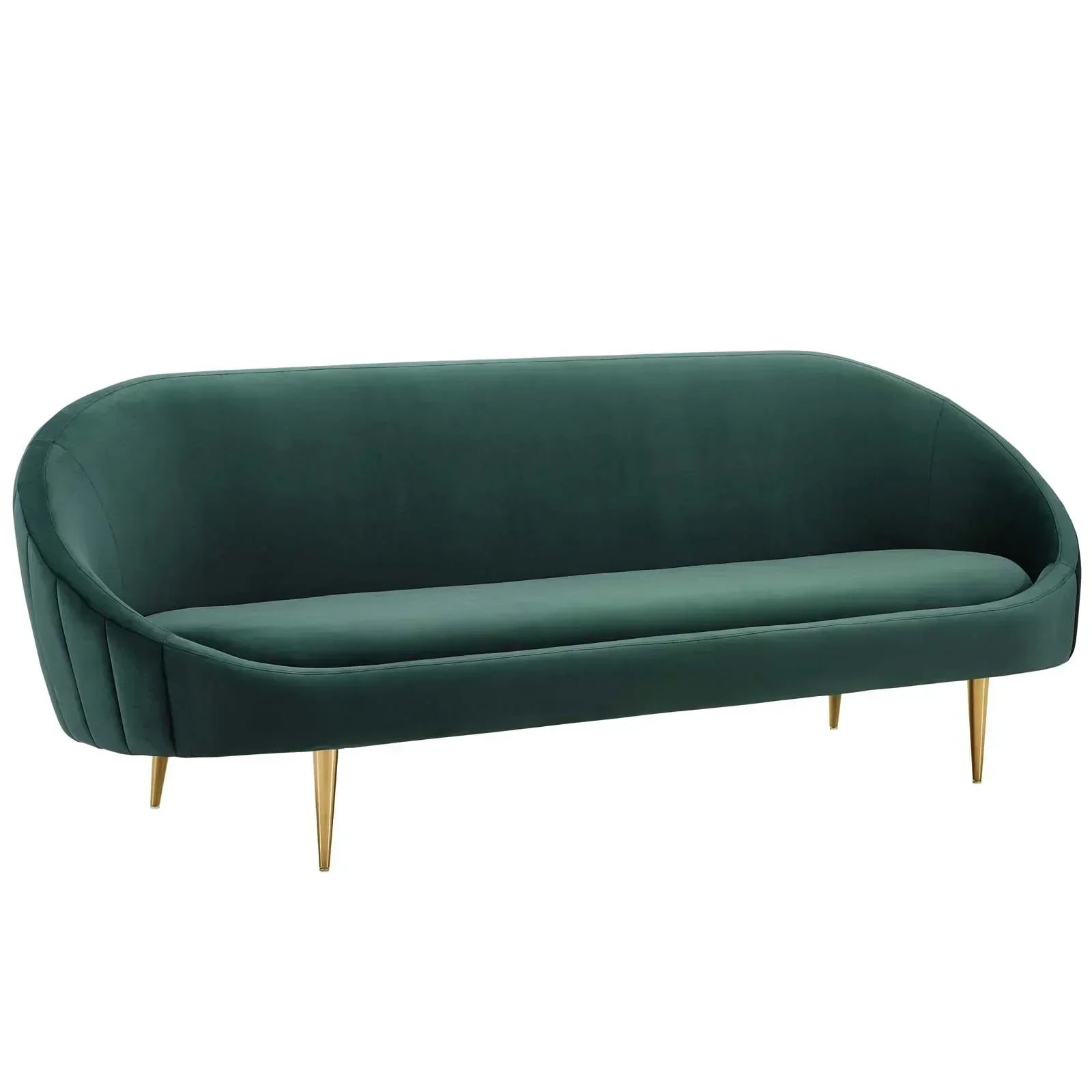 Subline Luxury Mid-Century Sofa In Suede - Luxe Maple