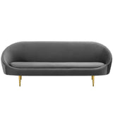 Subline Luxury Mid-Century Sofa In Suede - Luxe Maple