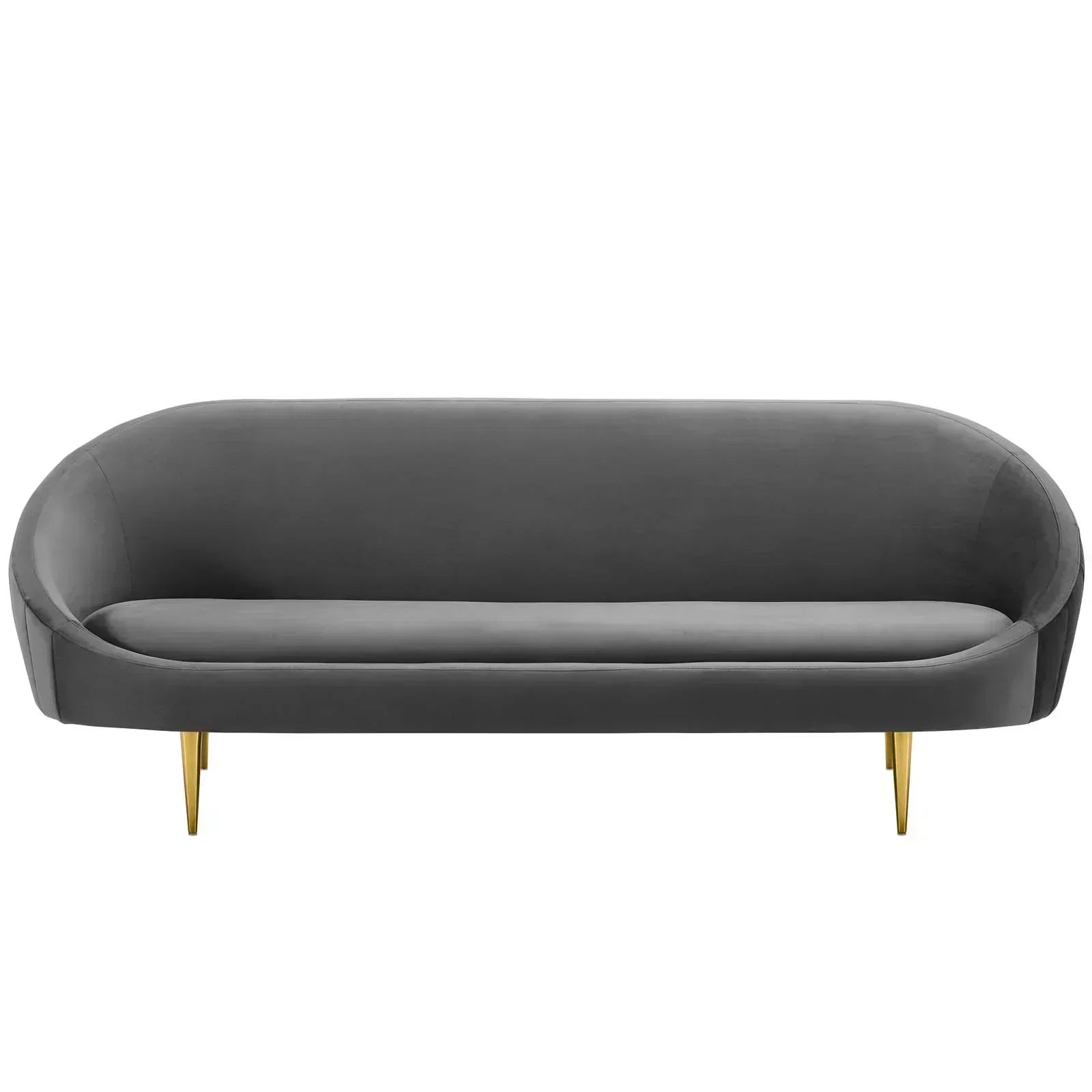 Subline Luxury Mid-Century Sofa In Suede - Luxe Maple