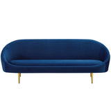 Subline Luxury Mid-Century Sofa In Suede - Luxe Maple