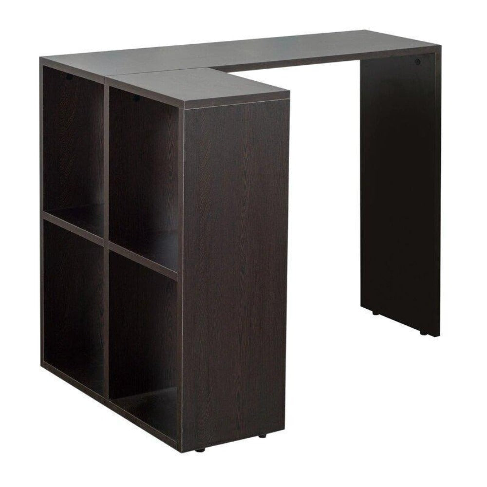 Rollen Study Table in Wenge Color - Luxe Maple