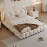 Fusion Premium Upholstered Bed in Brooklyn Fabric | Modern Bed - Luxe Maple