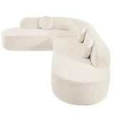 Gello Premium Sectional Sofa Set In Suede - Luxe Maple