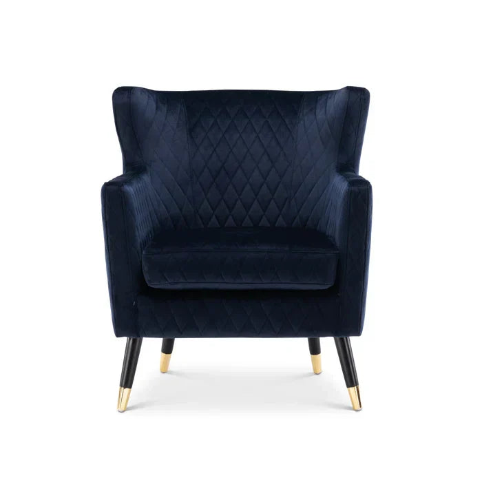 Rome Luxury Accent Chair In Suede - Luxe Maple