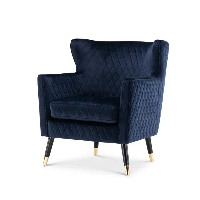 Rome Luxury Accent Chair In Suede - Luxe Maple