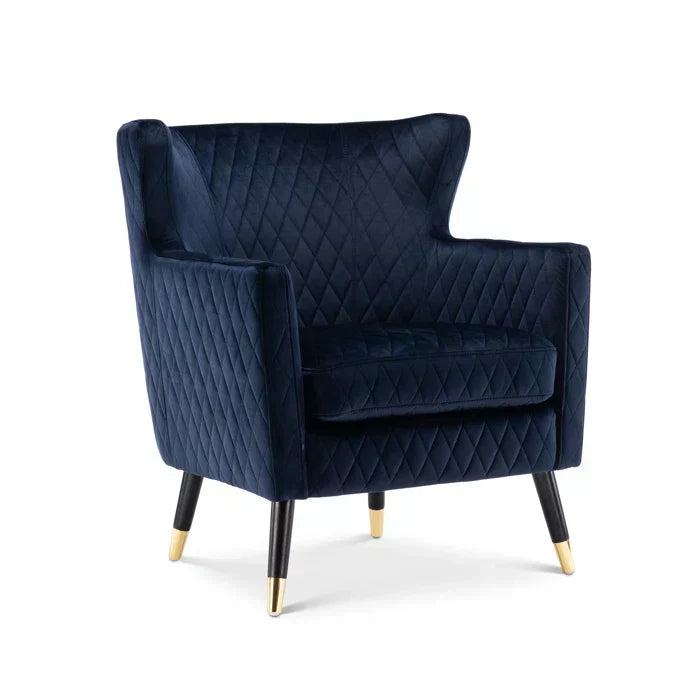 Rome Luxury Accent Chair In Suede - Luxe Maple