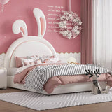 Naughty Bunny Luxury Upholstered Bed in Suede - Luxe Maple