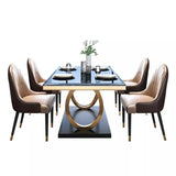 Bosco Luxury Dinning Table Set In Stainless Steel 304 - Luxe Maple