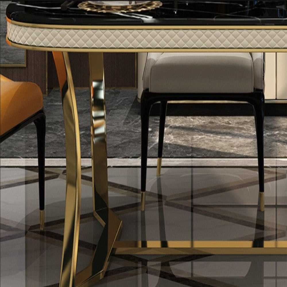 Russian Luxury Dining Table in Black - Luxe Maple