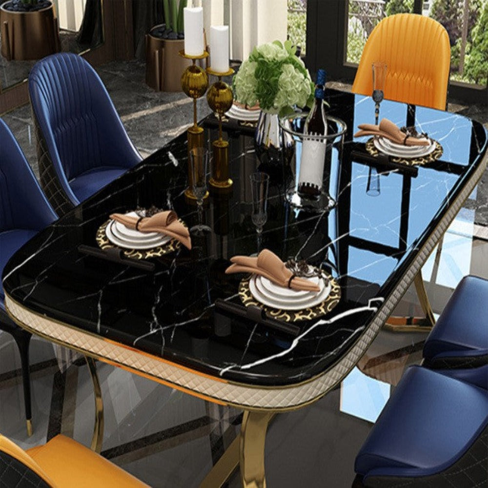 Russian Luxury Dining Table in Black - Luxe Maple