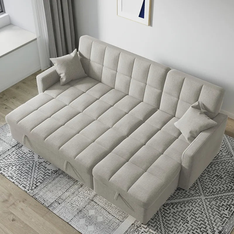 Confy Sofa Cum Bed In Suede - Luxe Maple