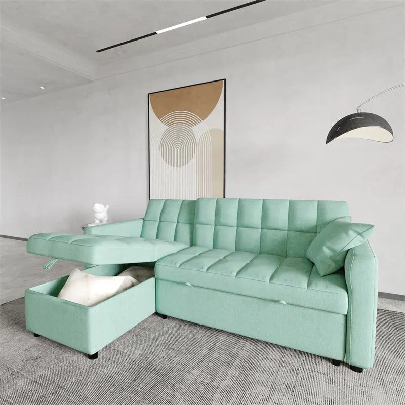 Confy Sofa Cum Bed In Suede - Luxe Maple