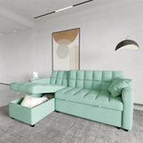 Confy Sofa Cum Bed In Suede - Luxe Maple