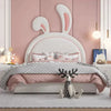 Naughty Bunny Luxury Upholstered Bed in Suede - Luxe Maple