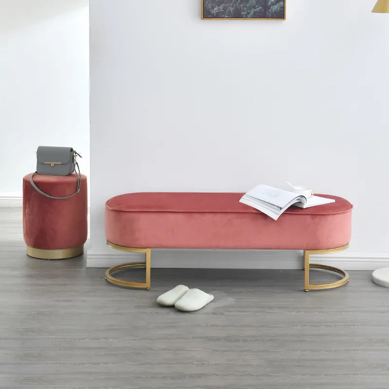 Blush Luxury Lounger in Suede - Luxe Maple